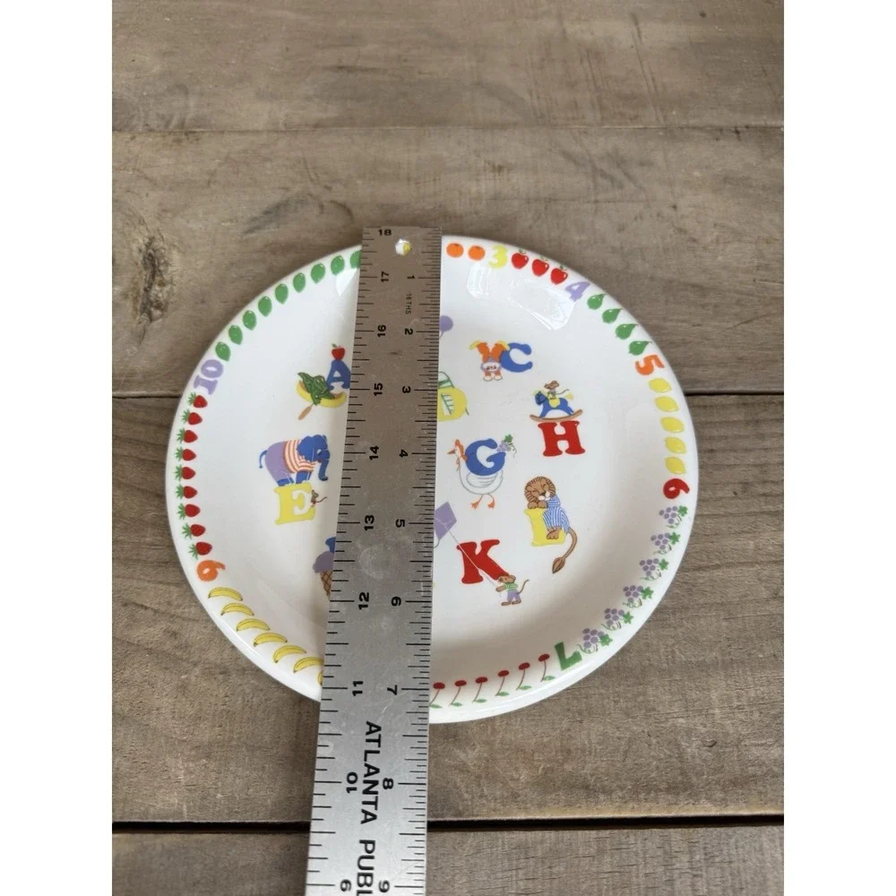 Vintage LENOX Teachers Pet Alphabet Animals Child Plate 7 1/2